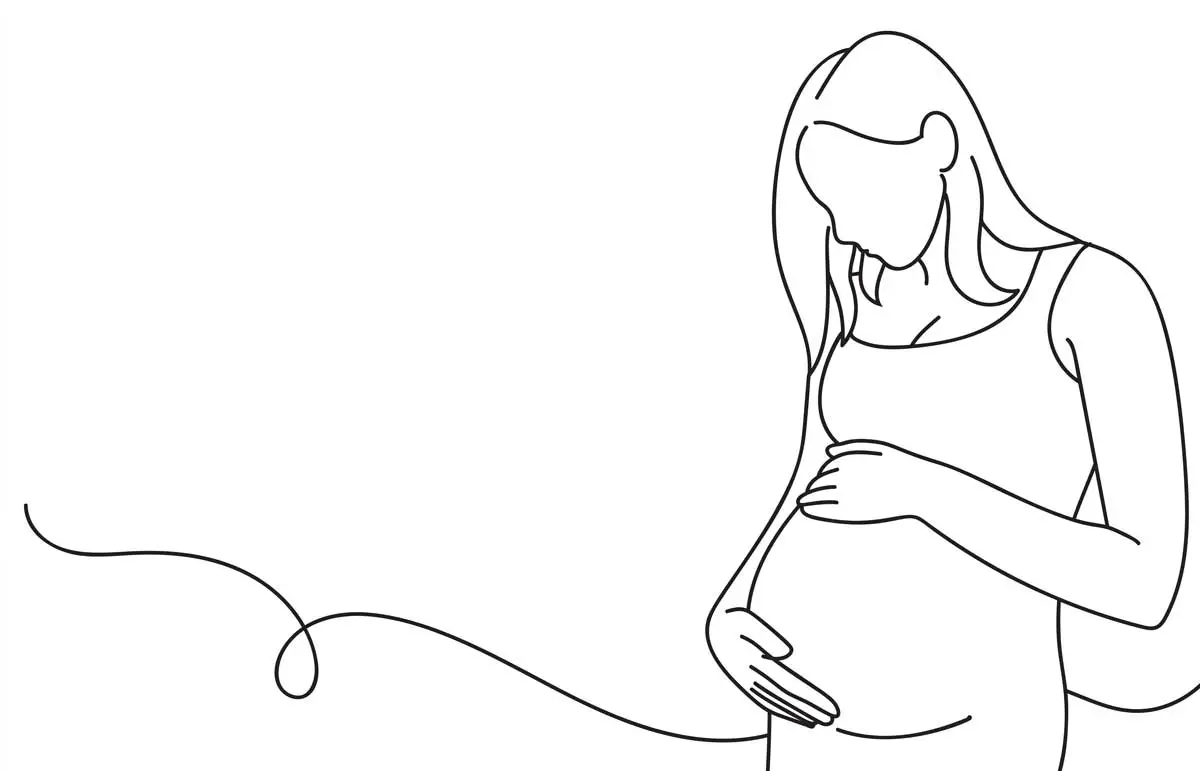 antepartum depression illustration